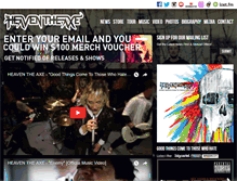 Tablet Screenshot of heaventheaxe.com